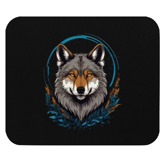 Flag Wolves July Howling Wolf Mouse Pads