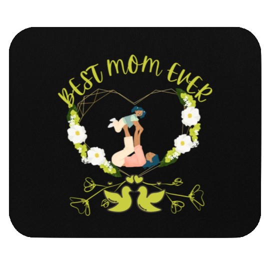 BEST MOM EVER MOTHER AND DAUGHTER DESIGN Mouse Pads