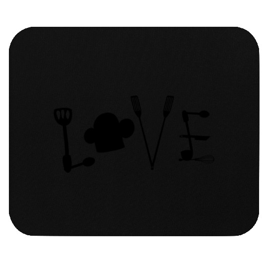 Cool Pastry Chef Hat Funny Baking Tools Lover Mouse Pads