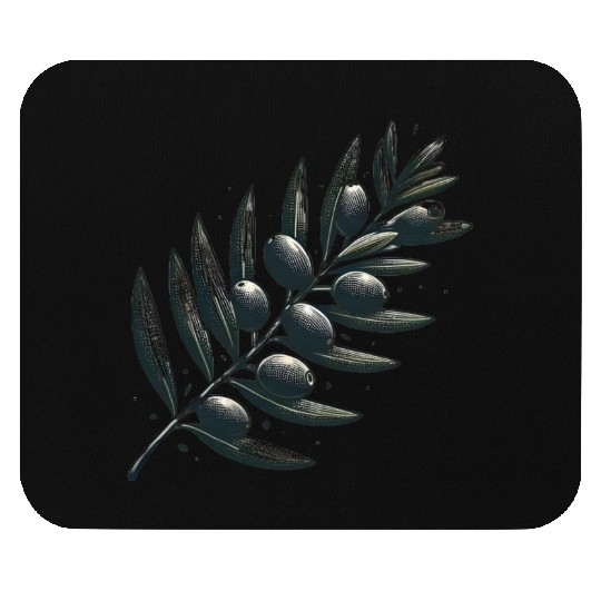 An olive Branch Mouse Pads