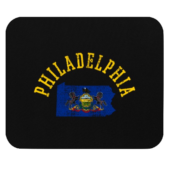 Embrace Your Inner Patriot: Philadelphia USA Flag Mouse Pads