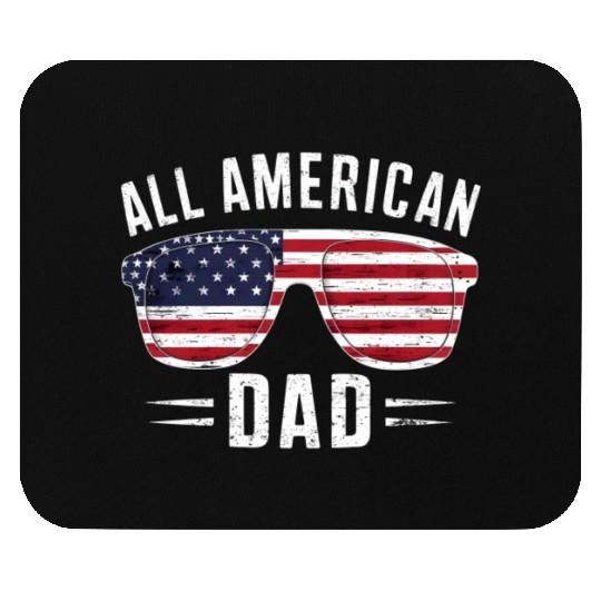 All American Dad 4th Of July Patriotic Pride Mouse Pads