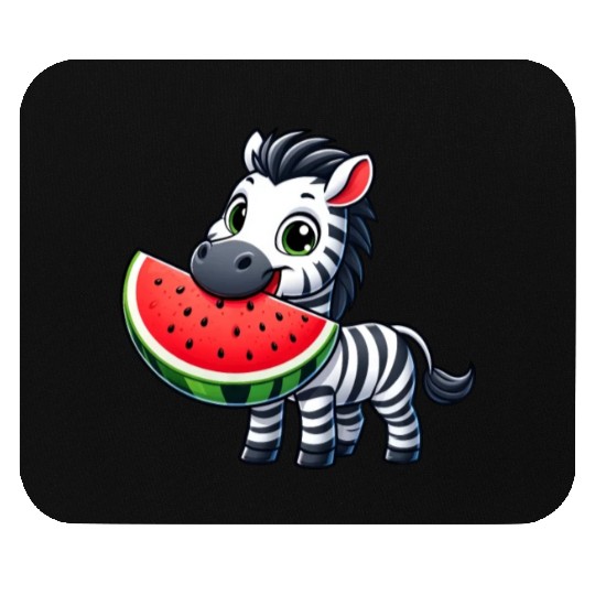 Zebra melon watermelon fruit fruity Mouse Pads