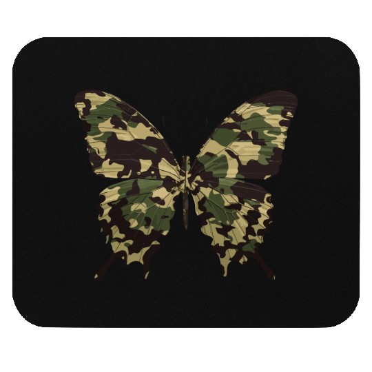 Natural Camouflage Butterfly Mouse Pads