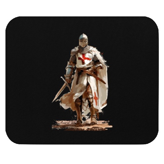 German crusader - Knight templar - Child of God Mouse Pads