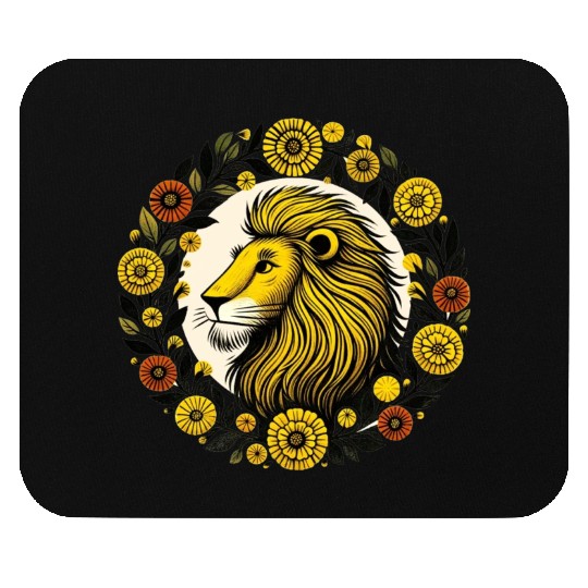 Marigold Leo Lion Mouse Pads
