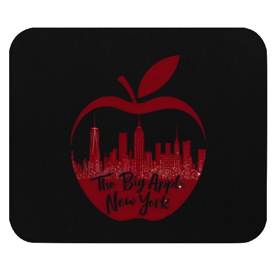 NYC Skyline Apple: Creative Mouse Pads