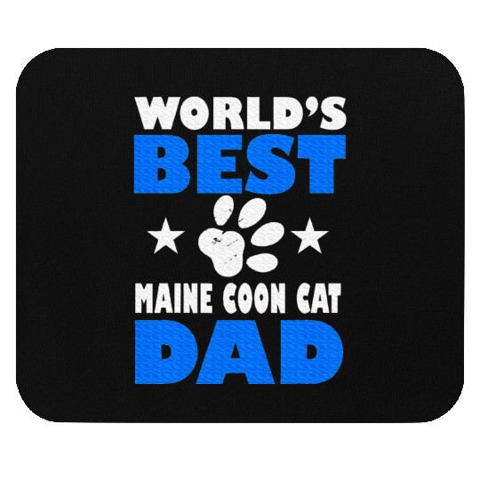 World's Best Maine Cat Dad Owner Lover Mouse Pads