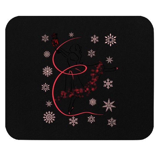 The Nutcracker Ballet and Clara Christmas Holiday Mouse Pads