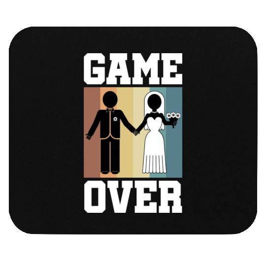 Game Over Bachelor Party Mouse Pads