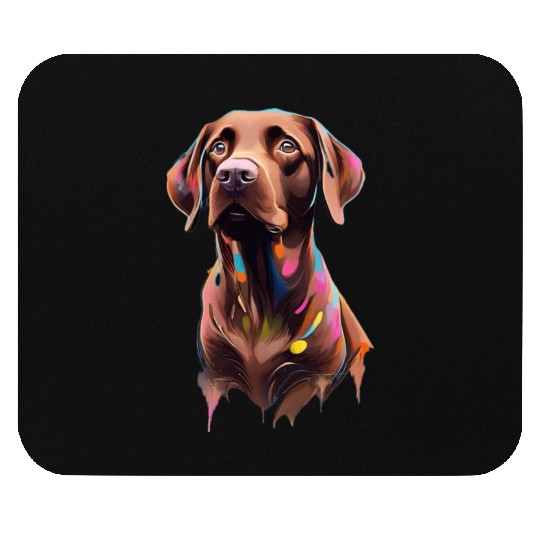 "Beau" Chocolate Labrador Retriever, Dog, Puppy Mouse Pads