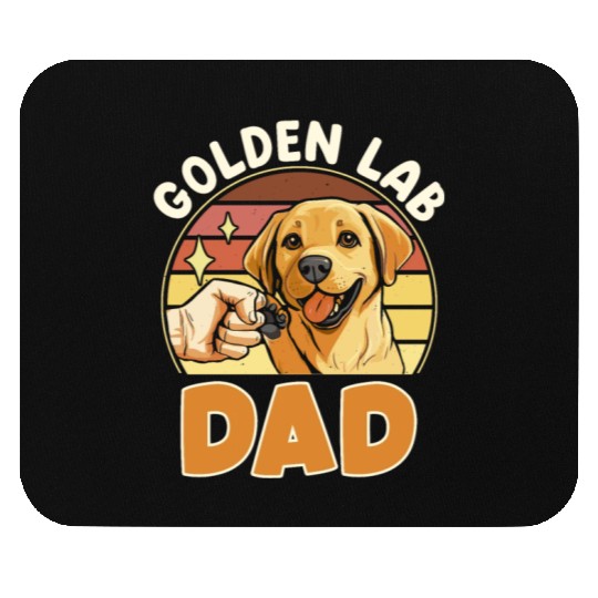 Labrador GOLDEN LAB DAD Labrador Owner Men Mouse Pads