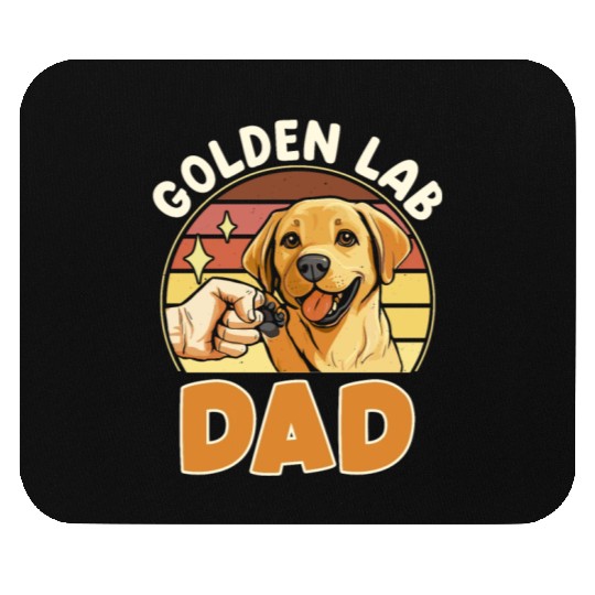 Labrador GOLDEN LAB DAD Labrador Owner Men Mouse Pads
