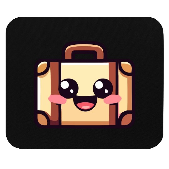 Happy Travel Suitcase Mouse Pads