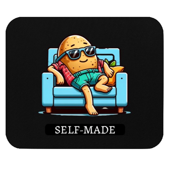 Funny Self-Made Couch Potato Lazy Tired People Mouse Pads