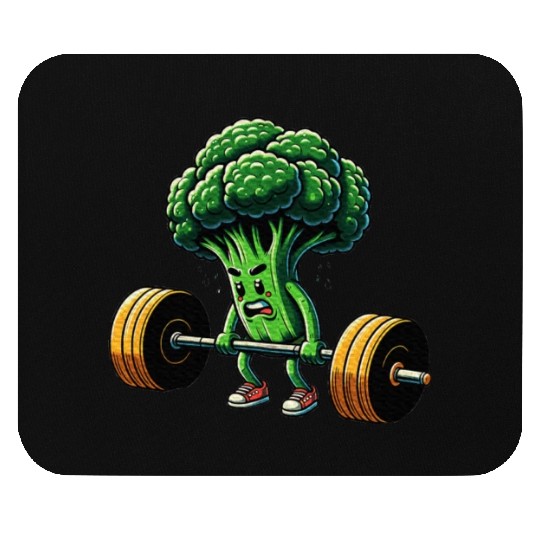Deadlift Broccoli Gym Fitness Motivation Mouse Pads