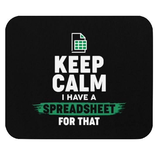 Accountant Funny Excel Spreadsheets Keep Calm Mouse Pads