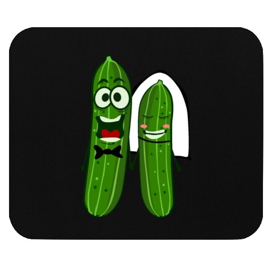 Cucumber Bride Groom Wedding Mouse Pads