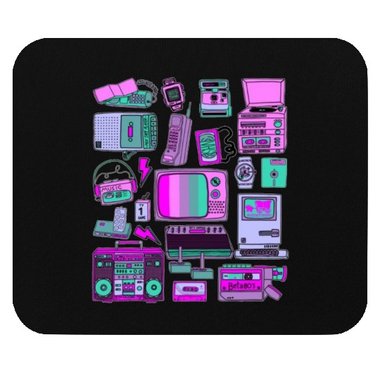 80's tech Mouse Pads