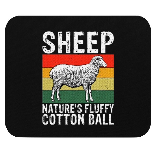 Sheep Natures Fluffy Cotton Ball Sheep Mouse Pads