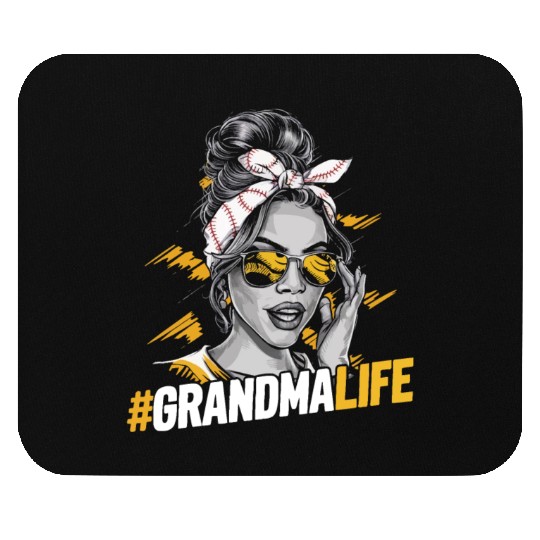 Baseball Grandma Grandmother Grandparents Day Mouse Pads