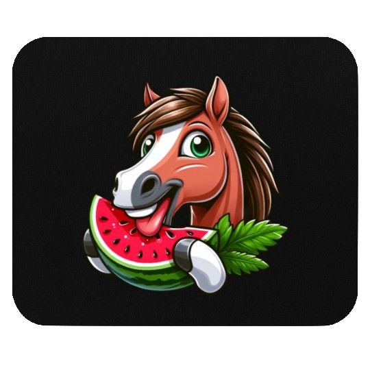 Horses Horse Lover Farmer Melon Summer Mouse Pads