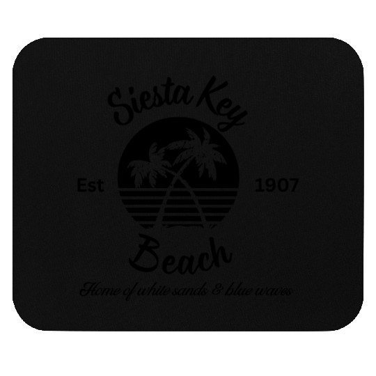 Siesta Key Beach, Florida Est 1907 - White Sands Mouse Pads