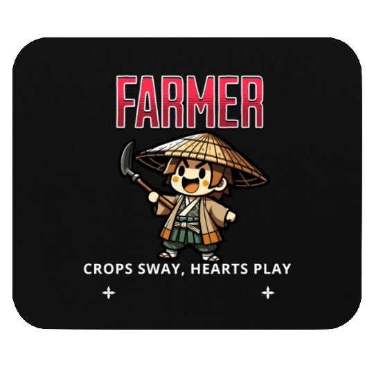 Joyful Farmer Charm Mouse Pads