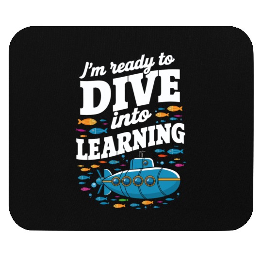 School Submarine Ready To Dive Into Learning Mouse Pads