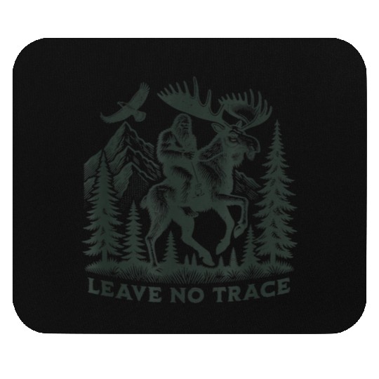 Leave Bigfoot Hiking Camping Mouse Pads