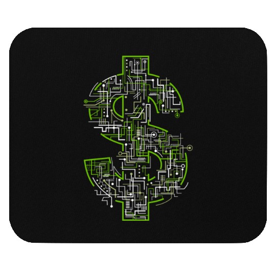 money robot Mouse Pads