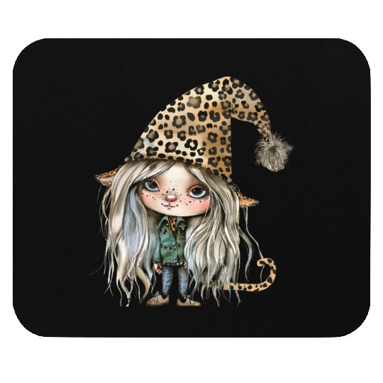 Leopard Print Gnome Clipart Images, Girly Mouse Pads