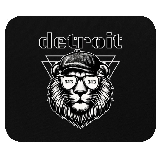 Detroit Cool Cat Mouse Pads