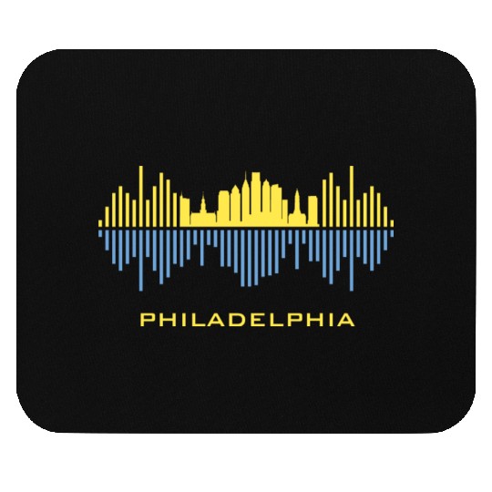 Philadelphia City Sound Waves Mouse Pads