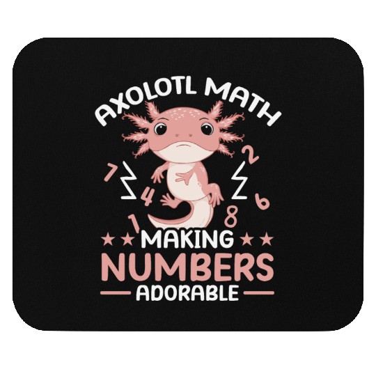 Axolotl Math Teacher Mexican Salamander Amphibian Mouse Pads
