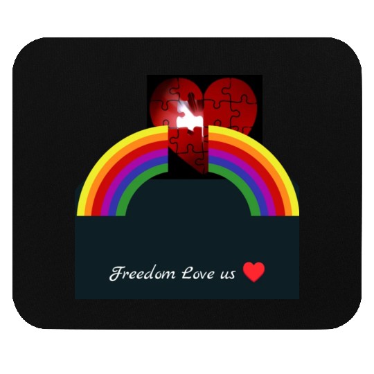 Freedom Love Us Pride Month Mouse Pads