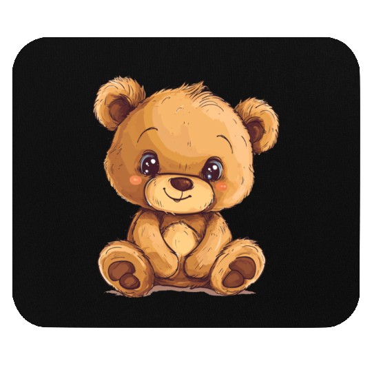 Cute Kawaii Teddy Bear Clipart, Cute Teddy Bear Mouse Pads