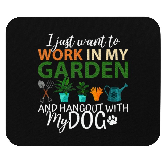 Gardening Dog Lover Gardener Garden Pet Plants Mouse Pads