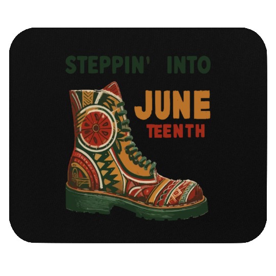 Stepping into juneteenth 1865 independence day Mouse Pads