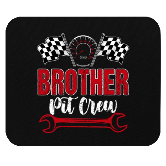 Racing Family Brother Pit Crew Birthday Party Mouse Pads
