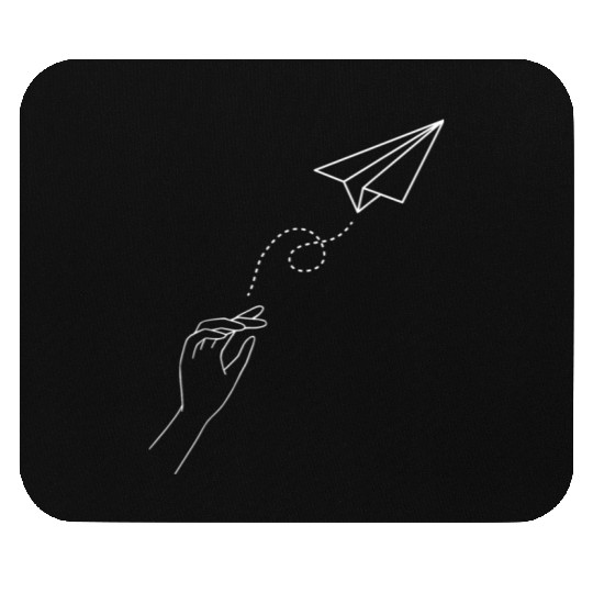 Paper Airplane Wanderlust Traveler Pilot Mouse Pads