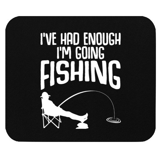 Fisherman Fish Fishing Rod Mouse Pads