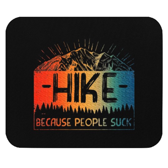 Hiking Art Hiker Camping Nature Hiking Mouse Pads