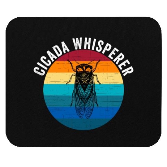 Funny Cicada Whisperer Funny Cicada Magicicada Mouse Pads