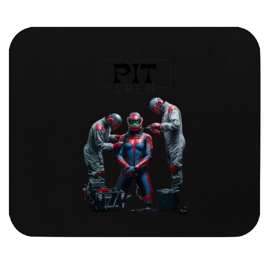 pit crew race car driver dank tank Mouse Pads
