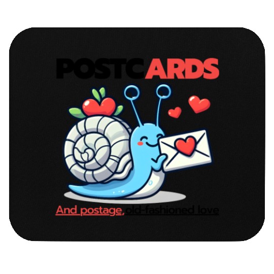Postcards and postage old-fashioned love Mouse Pads