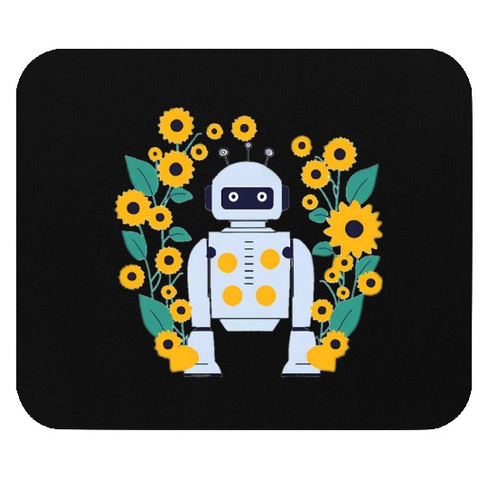 Spring robot Mouse Pads