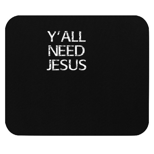 Team Jesus Fish Mouse Pads Yall