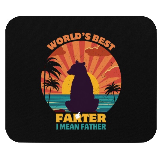 World's Best Farter I Mean Father Vintage Mouse Pads
