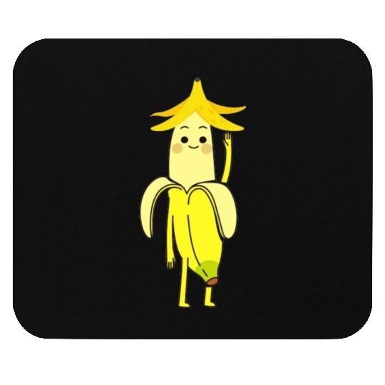 banana says hello Mouse Pads